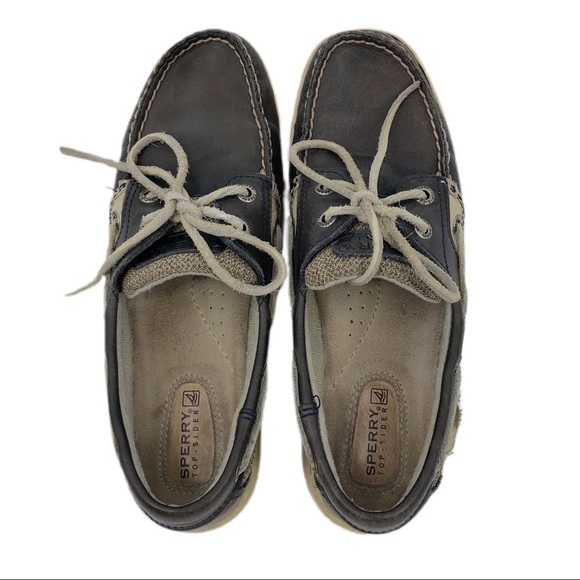 Sperry Top-Sider Women's Songfish Boat Shoes Leather Dark Brown Size 7M 9812587 - Picture 4 of 13